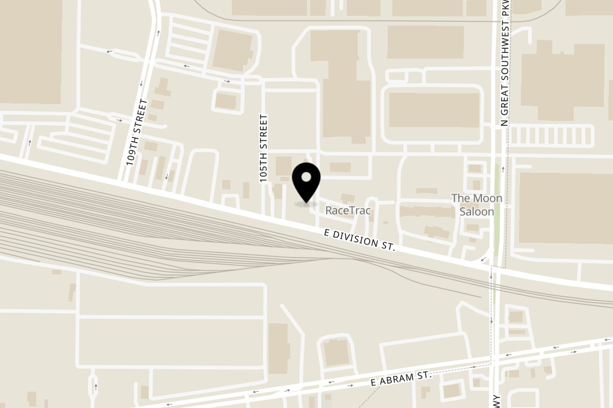 Map showing the location of Tacos El 24 Division St - Arlington on 3311 E Division St in Arlington